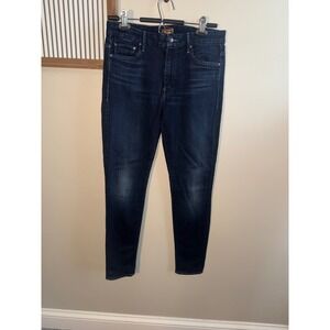 MOTHER High Waisted Looker Skinny Jeans Coffee Tea or Me Wash Size 30